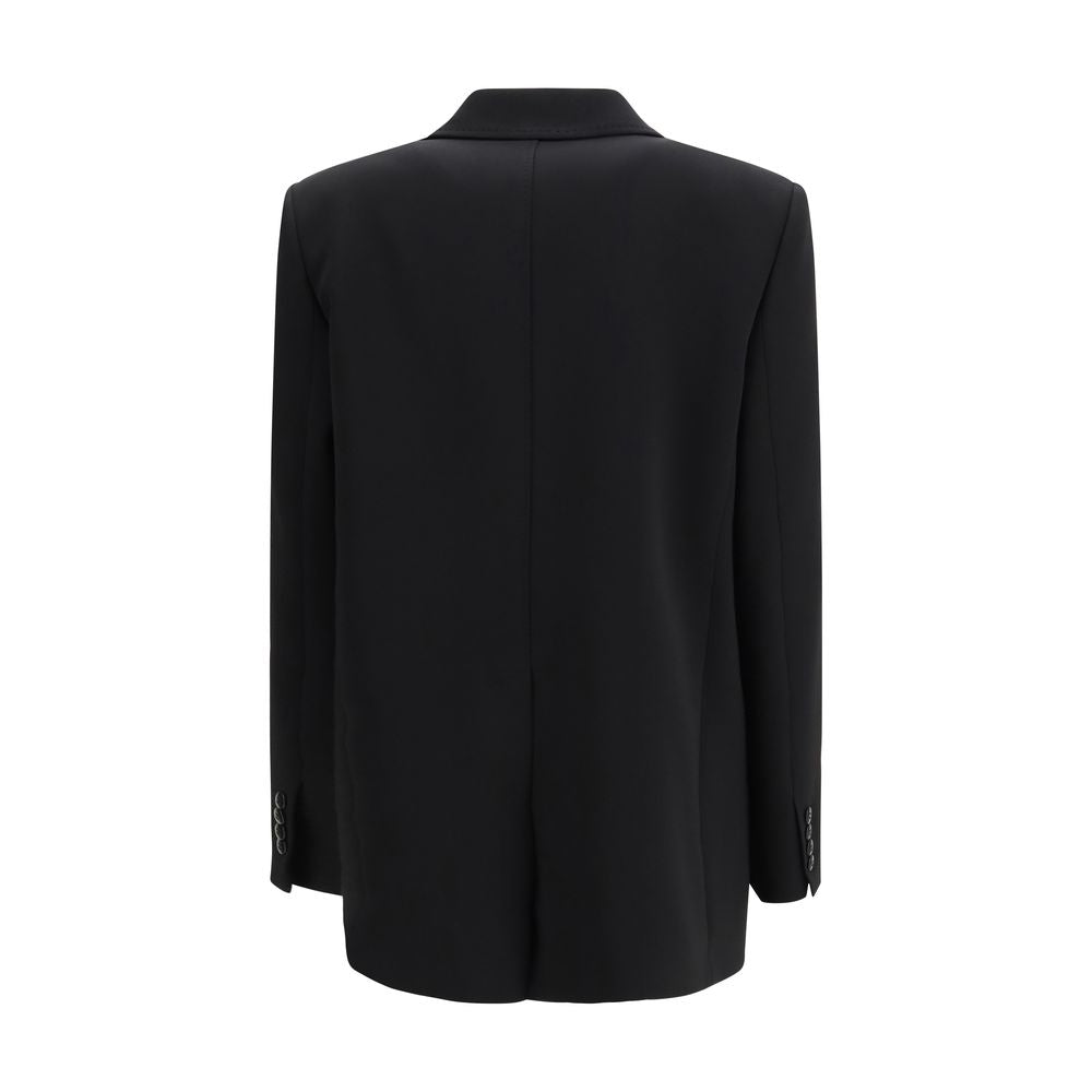 Max Mara 71% Triacetate blazer in black — view 2