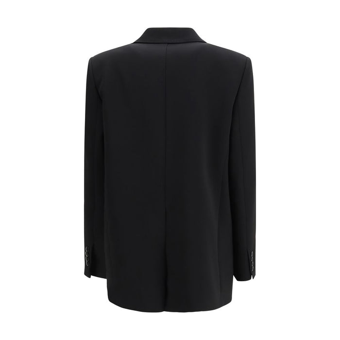 Max Mara 71% Triacetate blazer in black — view 2