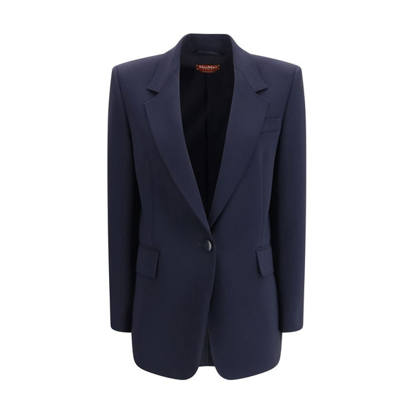 Max Mara 71% Triacetate blazer in navy
