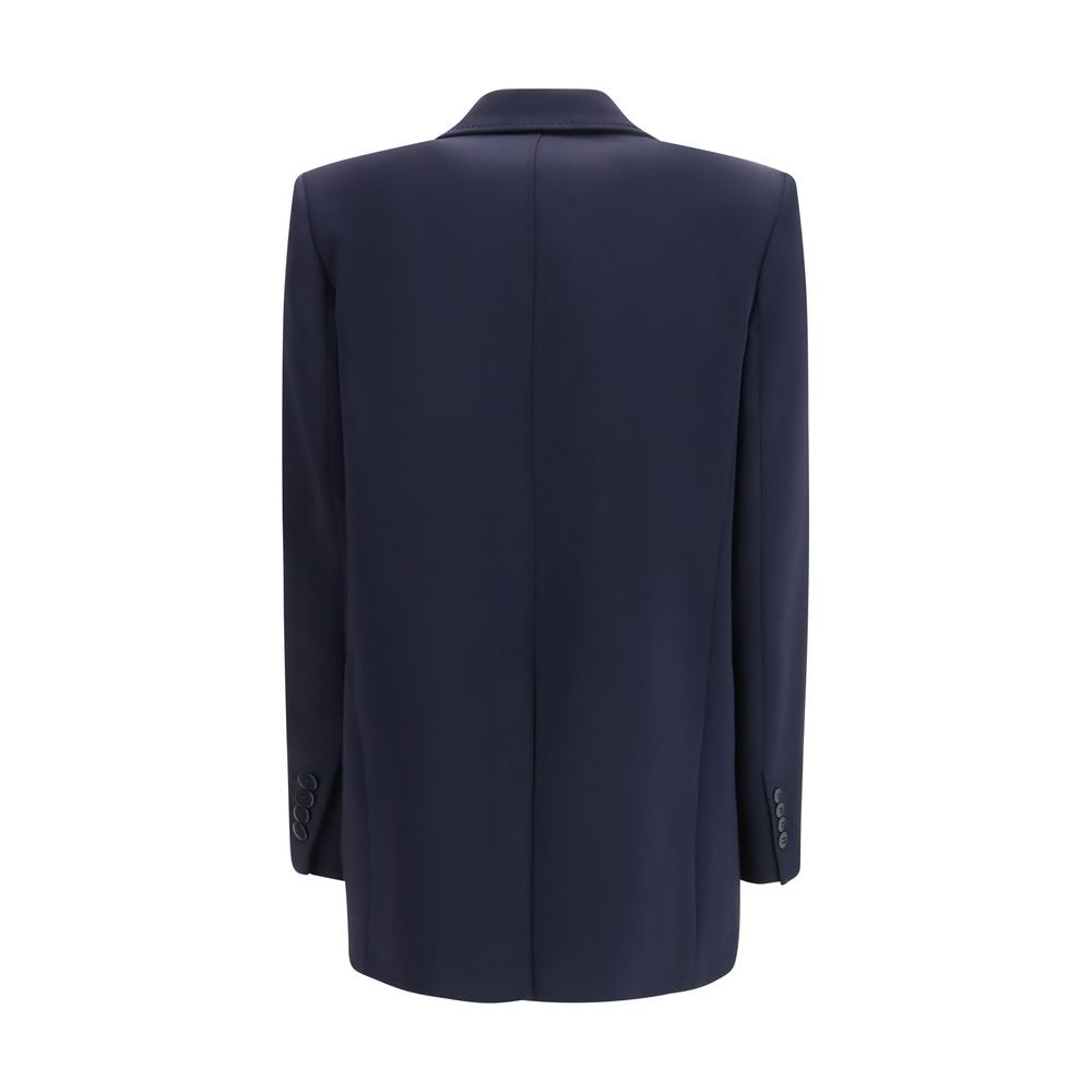 Max Mara 71% Triacetate blazer in navy — view 2