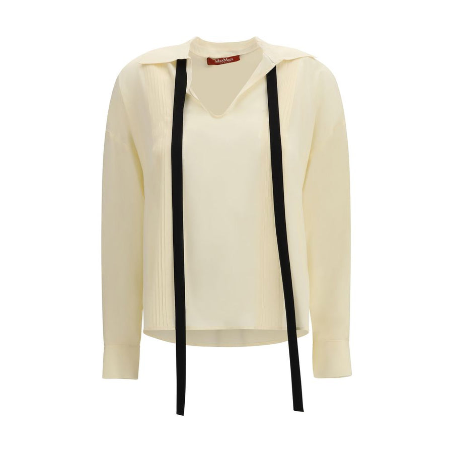 Max Mara 100% Silk blouse in beige
