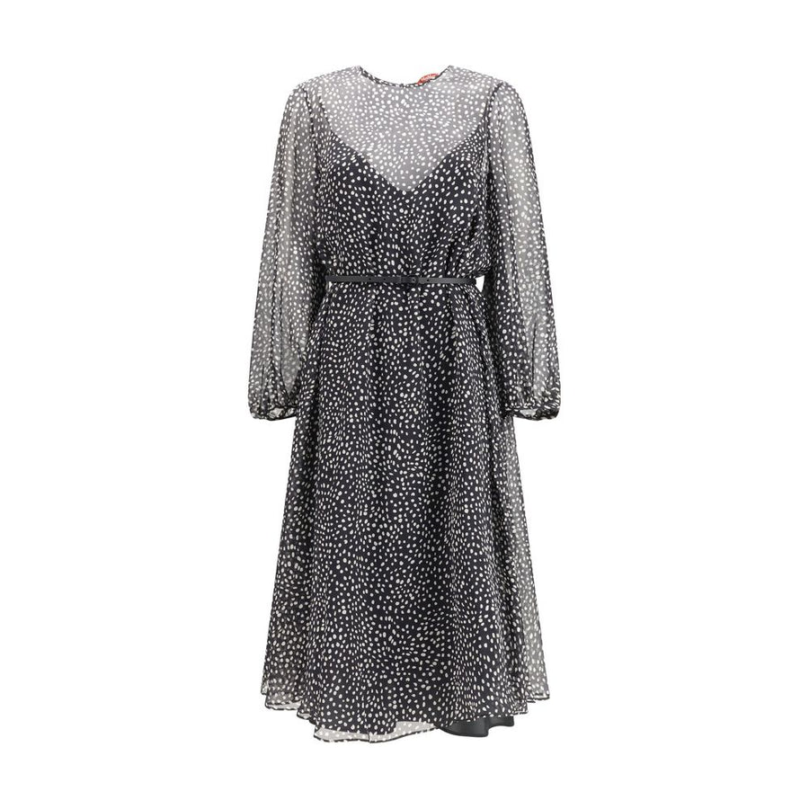 Max Mara 100% Silk dress in black