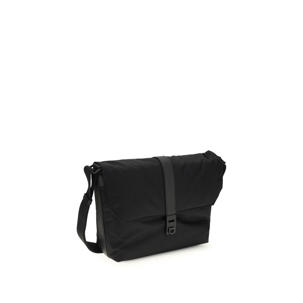 Ferragamo 100% Nylon shoulder bag in black — view 2