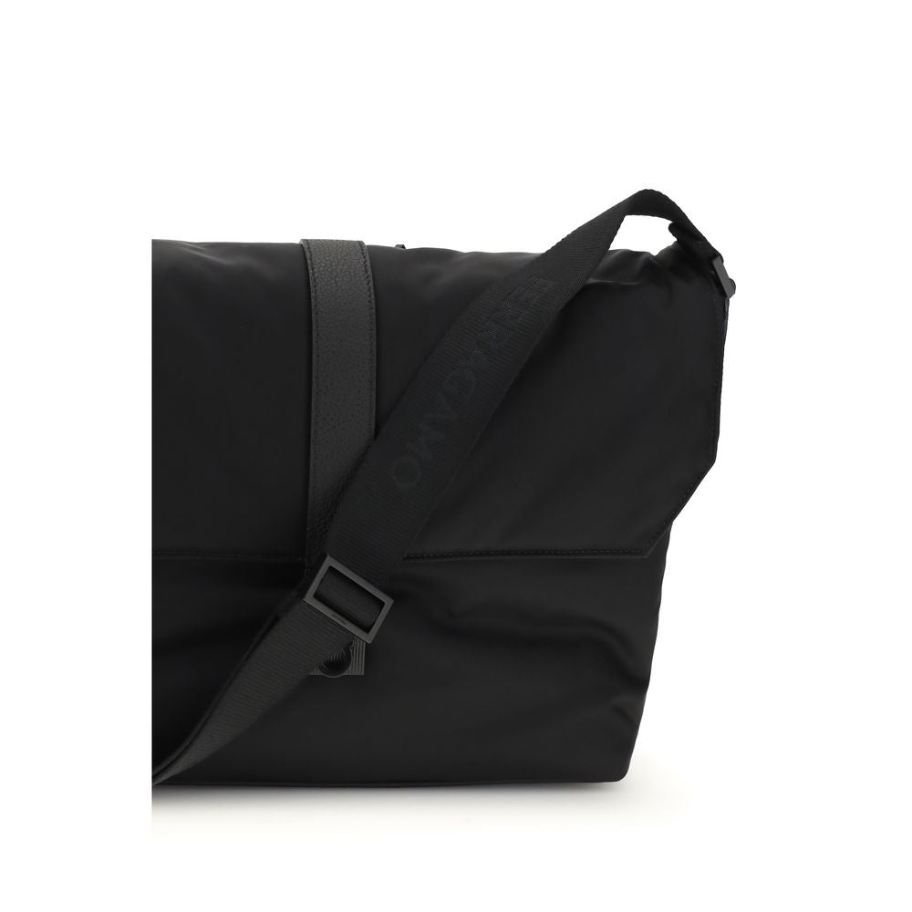 Ferragamo 100% Nylon shoulder bag in black — view 4