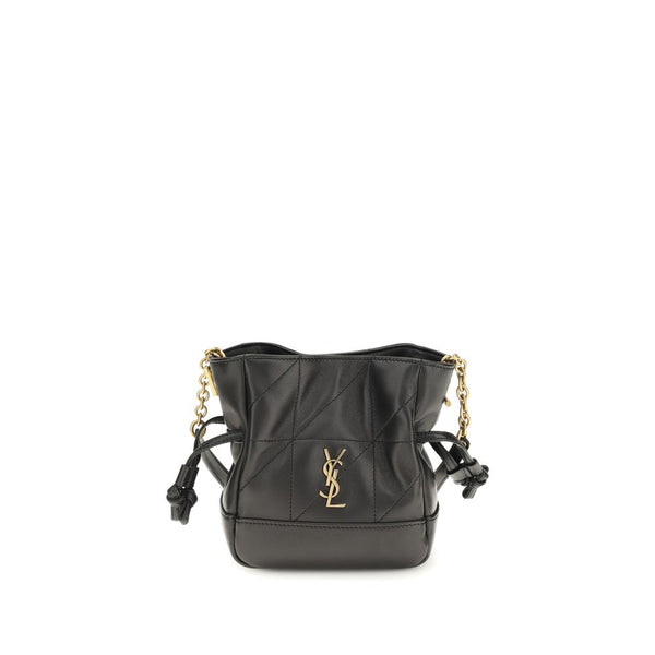 Saint Laurent 100% Lambskin leather shoulder bag in black