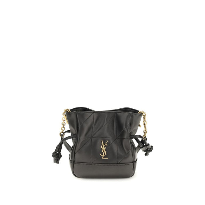 Saint Laurent 100% Lambskin leather shoulder bag in black