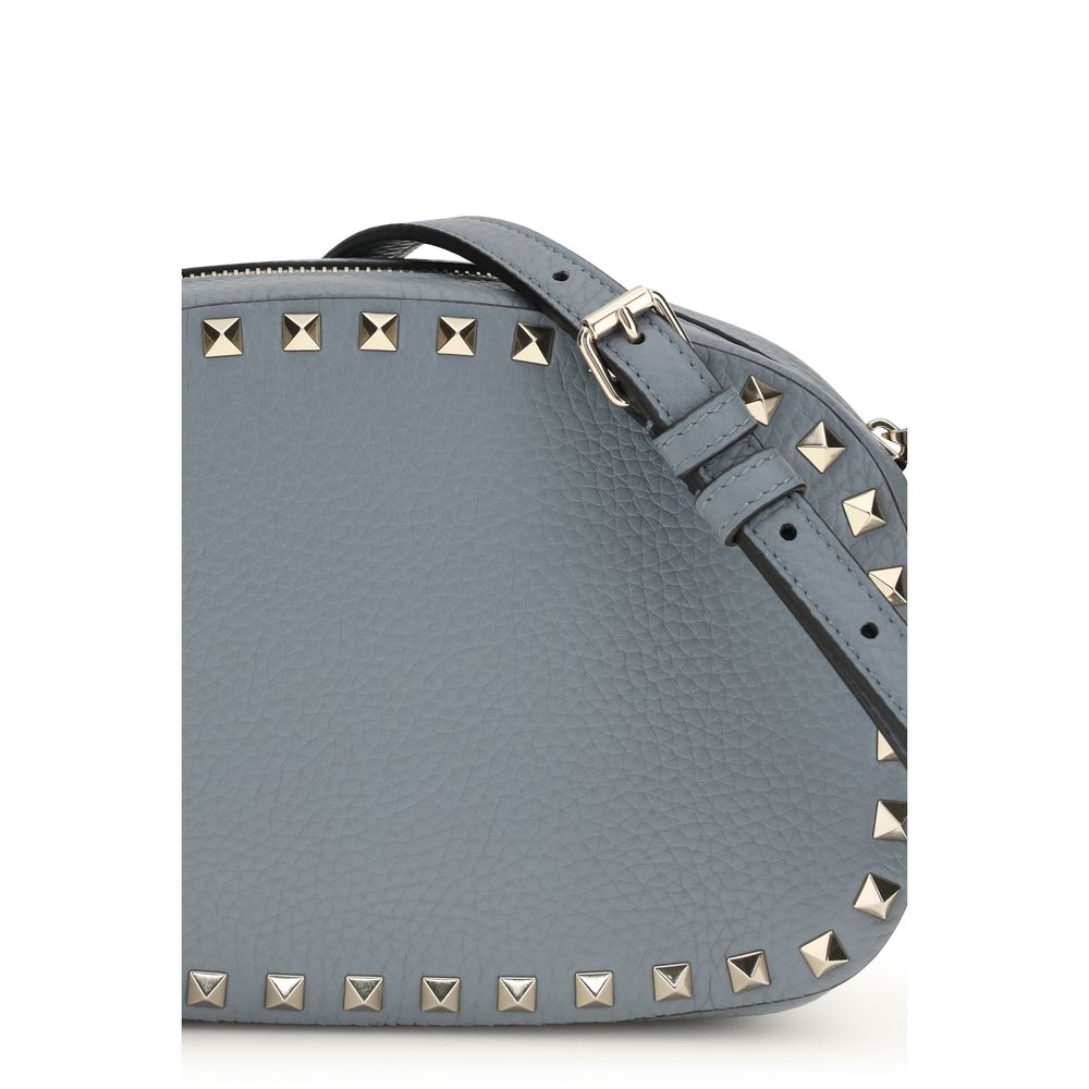 Valentino Garavani 100% Calf Leather Bos Taurus shoulder bag in blue — view 4
