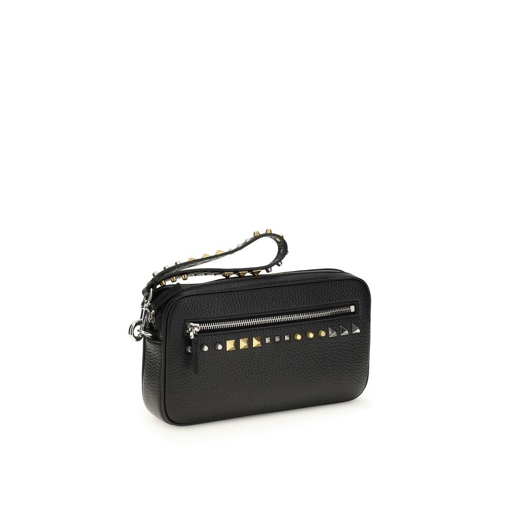 Valentino Garavani 100% Calf Leather Bos Taurus wallet in black — view 2