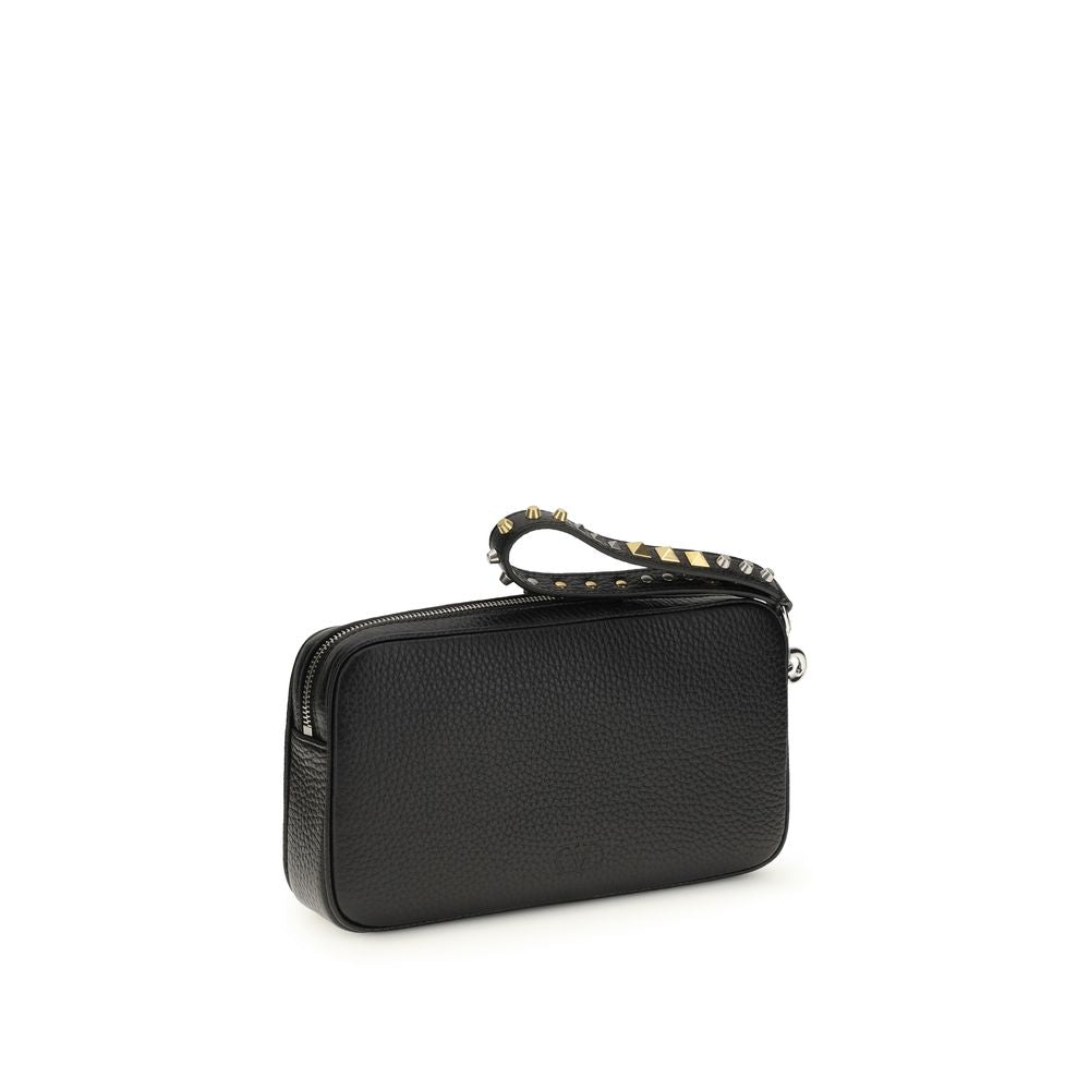 Valentino Garavani 100% Calf Leather Bos Taurus wallet in black — view 3