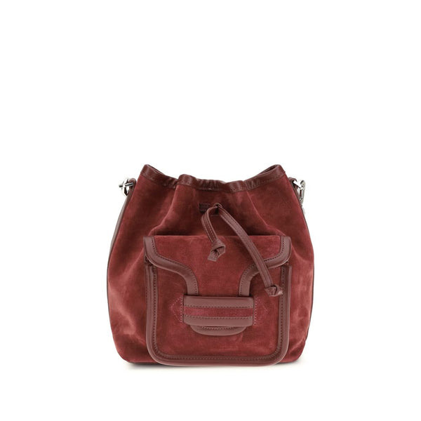 Pierre Hardy 100% Calf Leather Bos Taurus bucket bag in red