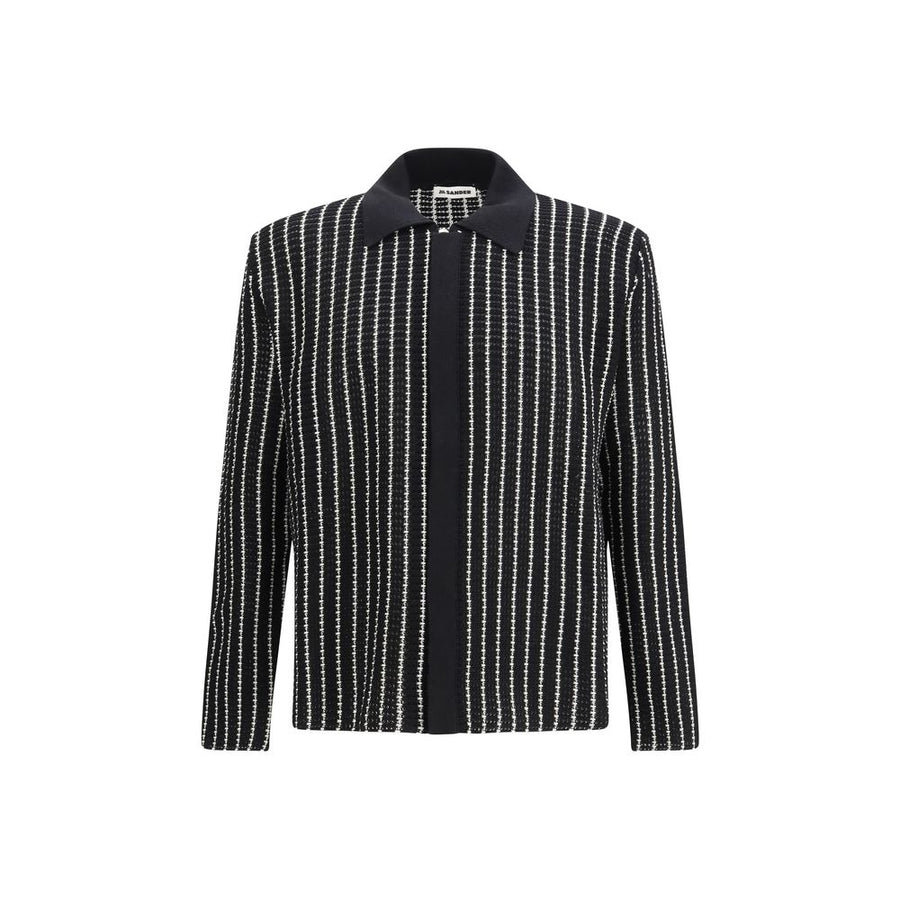 Jil Sander 100% Cotton cardigan in black