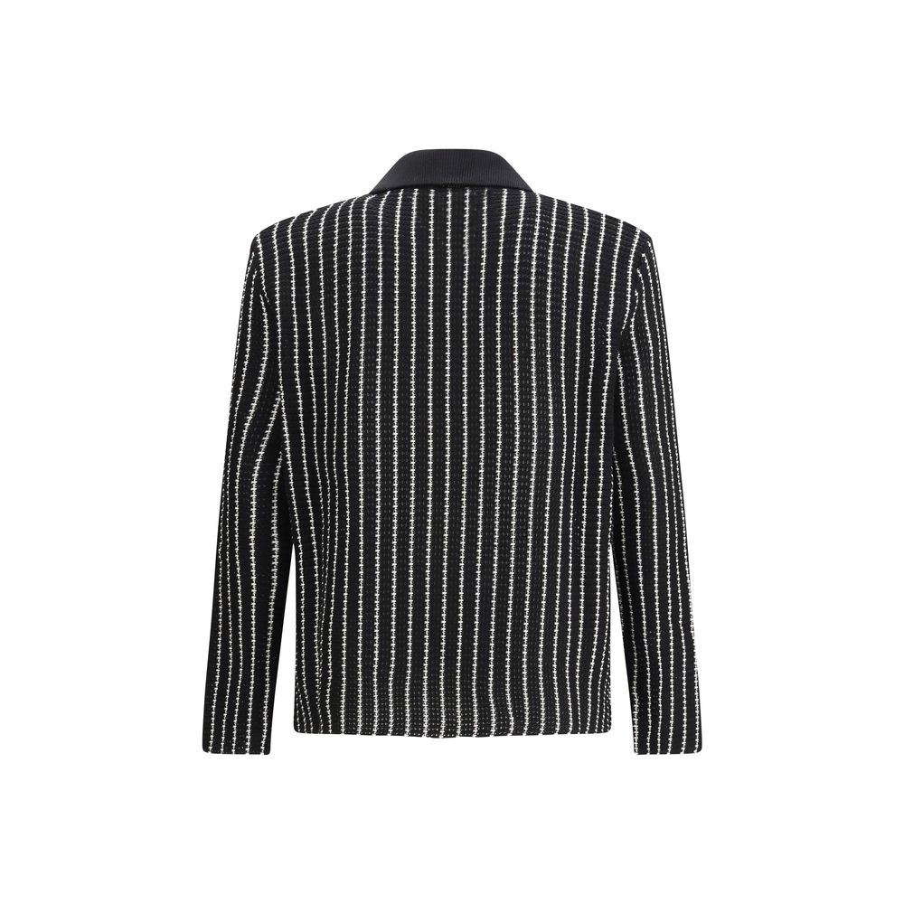 Jil Sander 100% Cotton cardigan in black — view 2