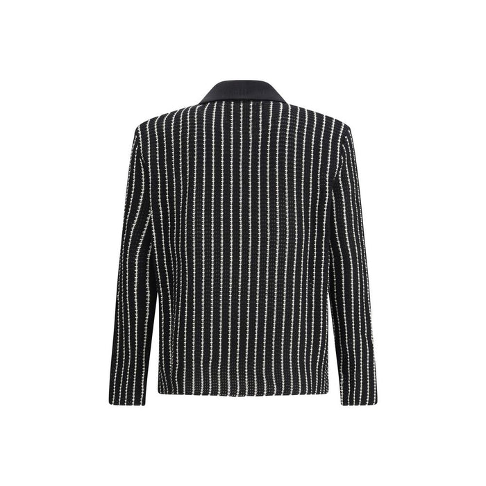 Jil Sander 100% Cotton cardigan in black — view 2