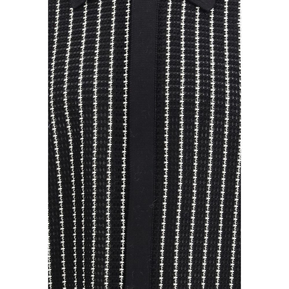 Jil Sander 100% Cotton cardigan in black — view 3