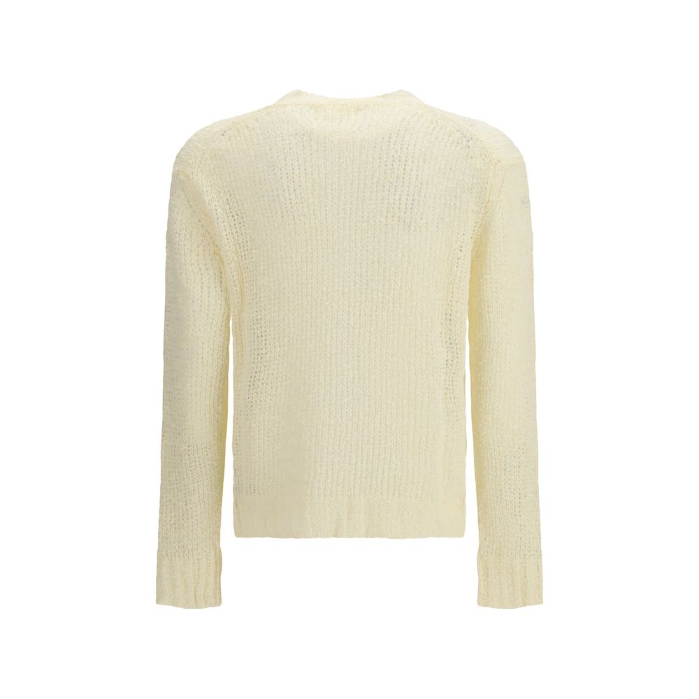 Jil Sander 100% Linen sweater in beige — view 2