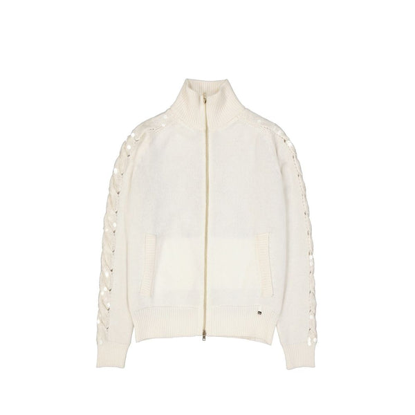 Herno 100% Cashmere cardigan in white