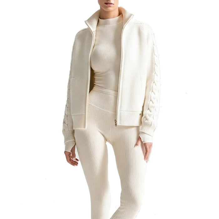 Herno 100% Cashmere cardigan in white — view 2