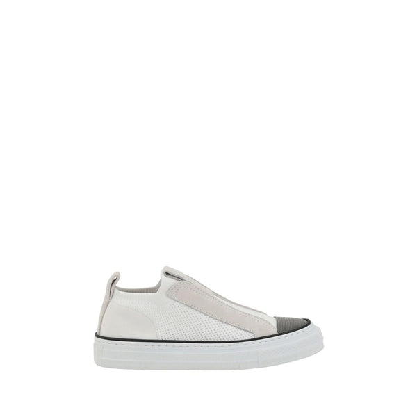 Brunello Cucinelli Upper 100% Nylon sneaker in white