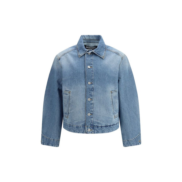 Jacquemus 65% Polyamide denim jacket in blue