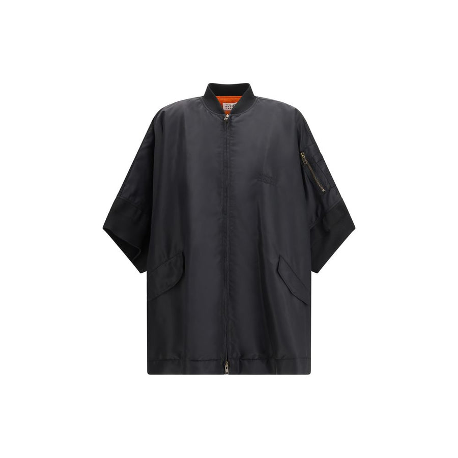 MM6 Maison Margiela 100% Polyamide cape in black