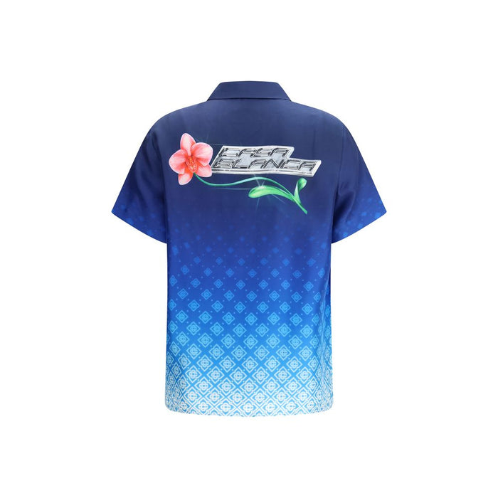 Casablanca 100% Silk shirt in blue — view 2