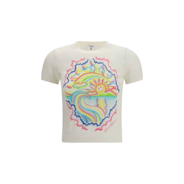 Casablanca 75% Cotton t-shirt in white