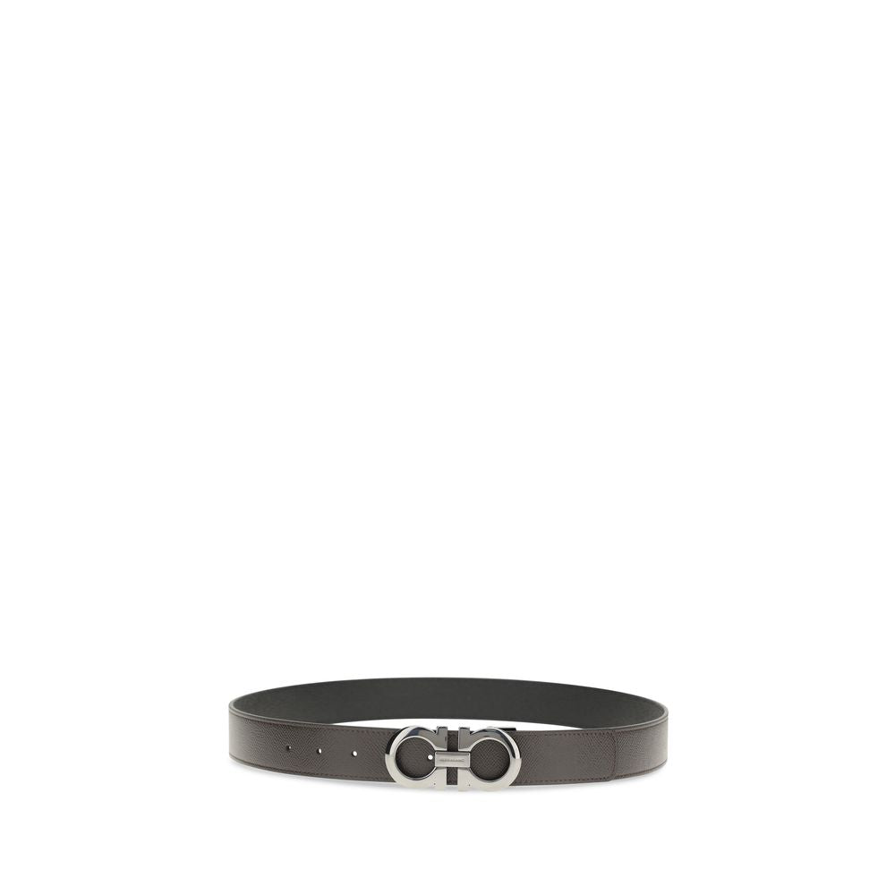 Ferragamo 100% Calf Leather Bos Taurus belt in brown — view 2