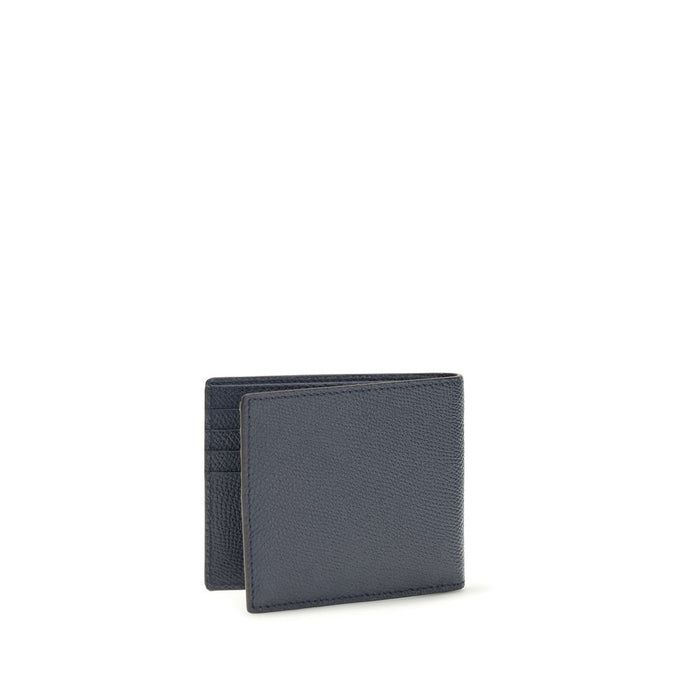 Valentino Garavani 100% Calf Suede wallet in blue — view 2