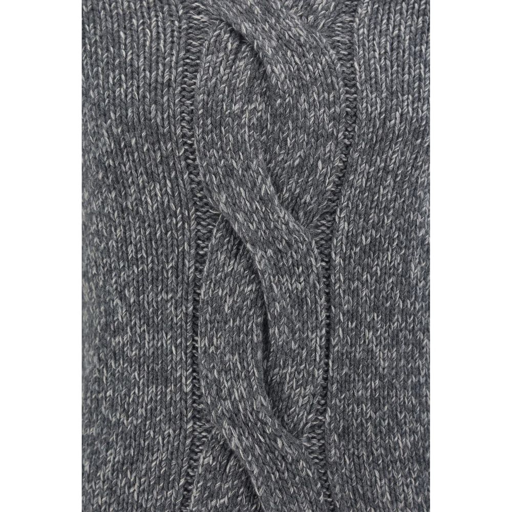 Brunello Cucinelli 100% Cashmere sweater in gray — view 4