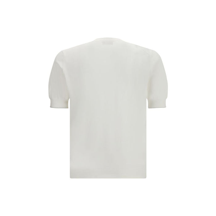 Brunello Cucinelli 100% Cotton t-shirt in white — view 2