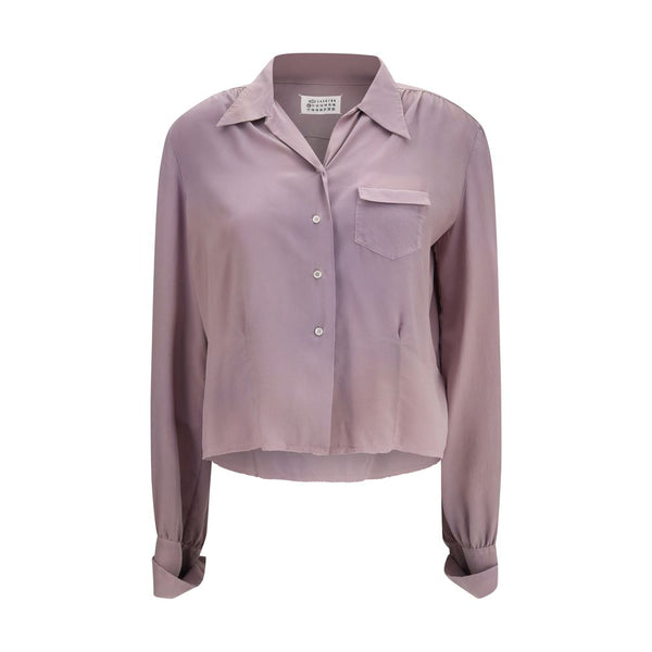 Maison Margiela 100% Silk blouse in purple