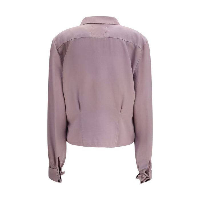 Maison Margiela 100% Silk blouse in purple — view 2