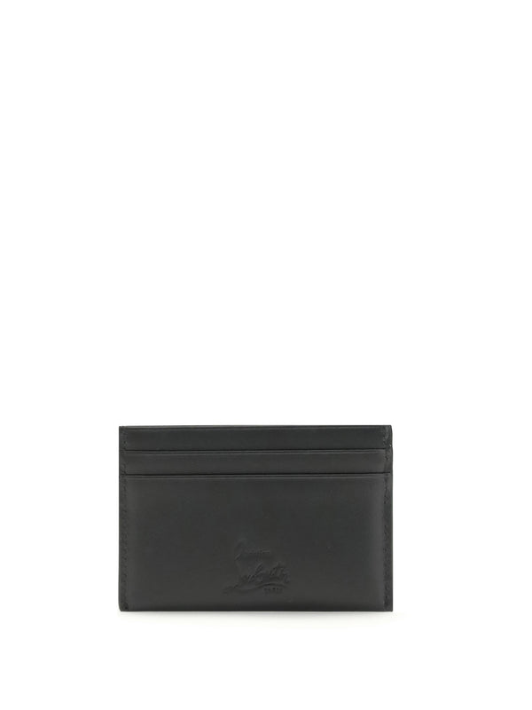 Bettina Card Holder Black And Gold Black/gold Calf Leather Bos Taurus Wallets & Purses