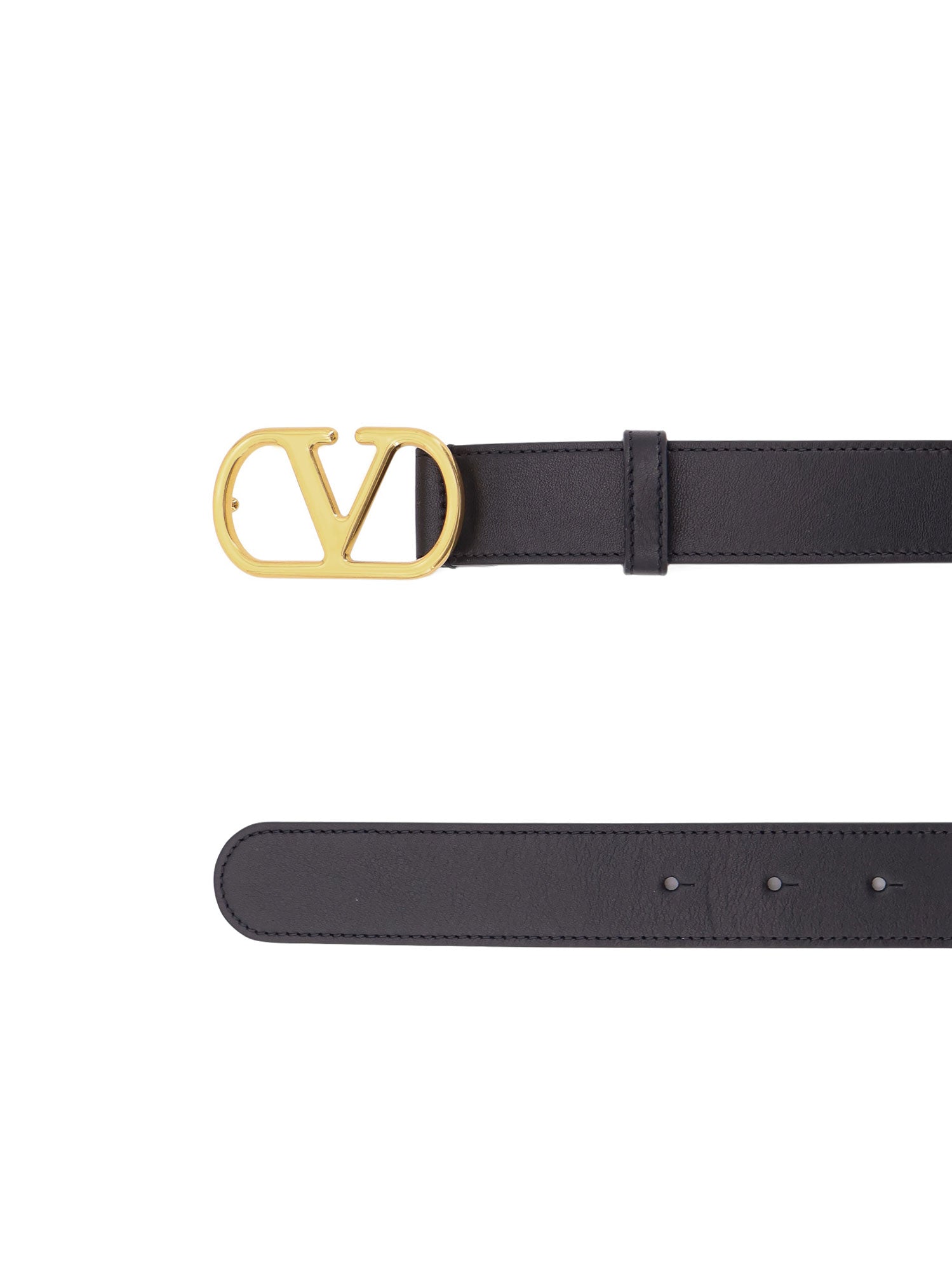 Valentino Garavani Belts Black I Calf Leather - Bos Taurus