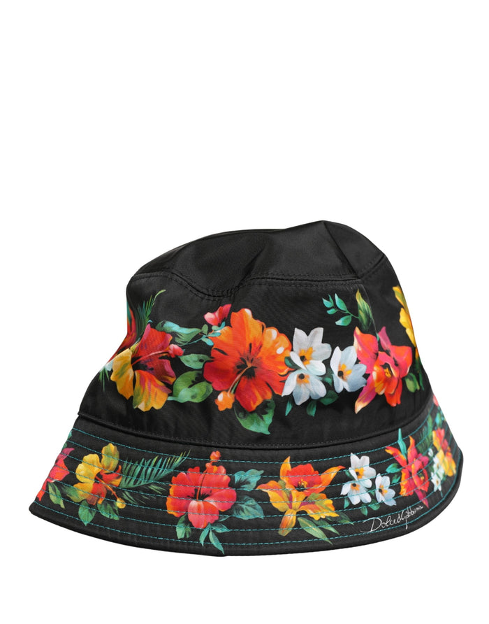 Dolce & Gabbana HAT9943 100% Nylon (body) bucket hat in black — view 2