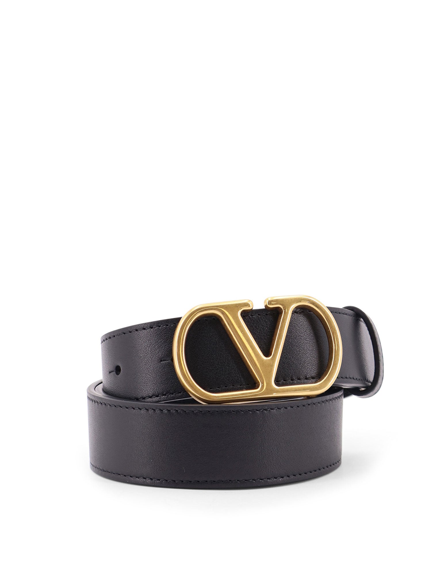 Valentino Garavani Belts Black I Calf Leather - Bos Taurus