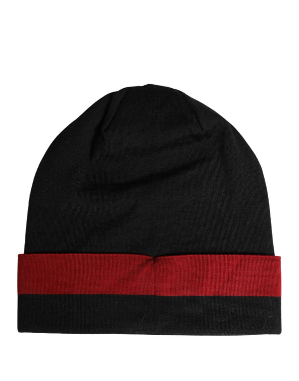 Dolce & Gabbana HAT9958 100% Virgin Wool beanie in black