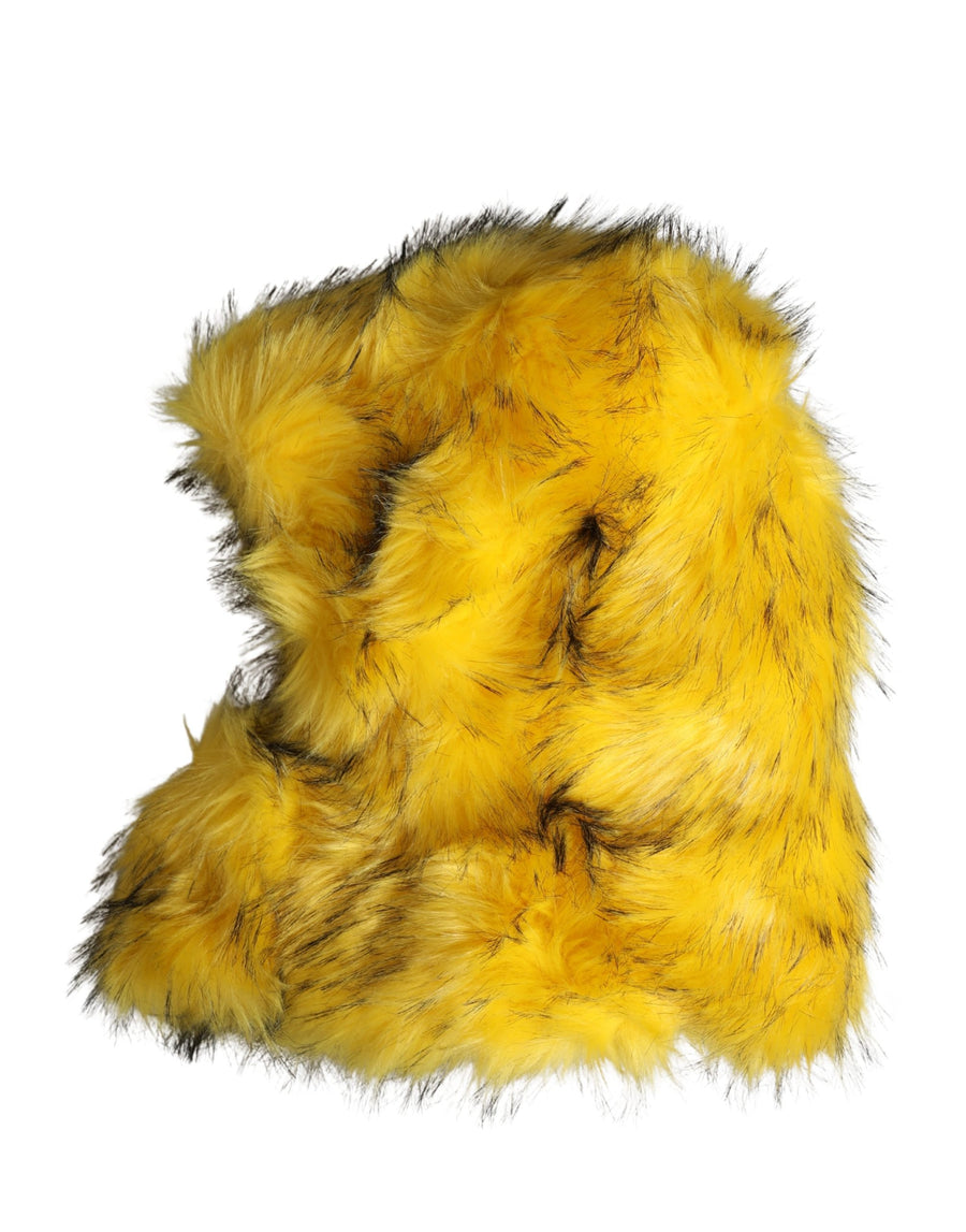 Dolce & Gabbana HAT9868 80% Modacrylic 20% Acetate bucket hat in yellow
