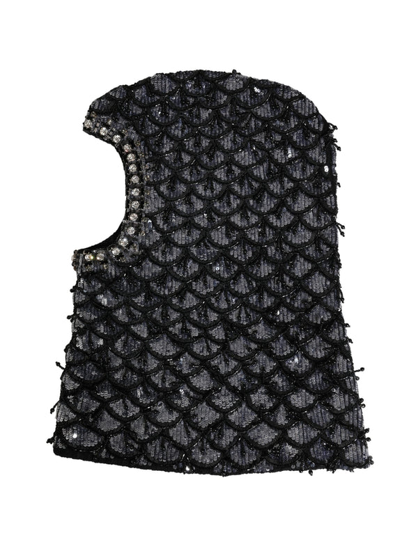 Dolce & Gabbana HAT9931 100% Virgin Wool balaclava in black