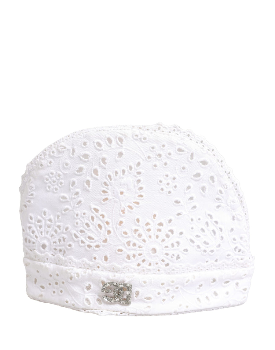 Dolce & Gabbana HAT9934 80% Cotton 7% Polyester 13% Viscose bucket hat in white