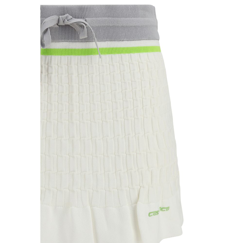 Casablanca 100% Cotton mini skirt in white — view 3