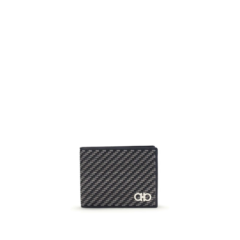Ferragamo 100% Calf Suede wallet in gray