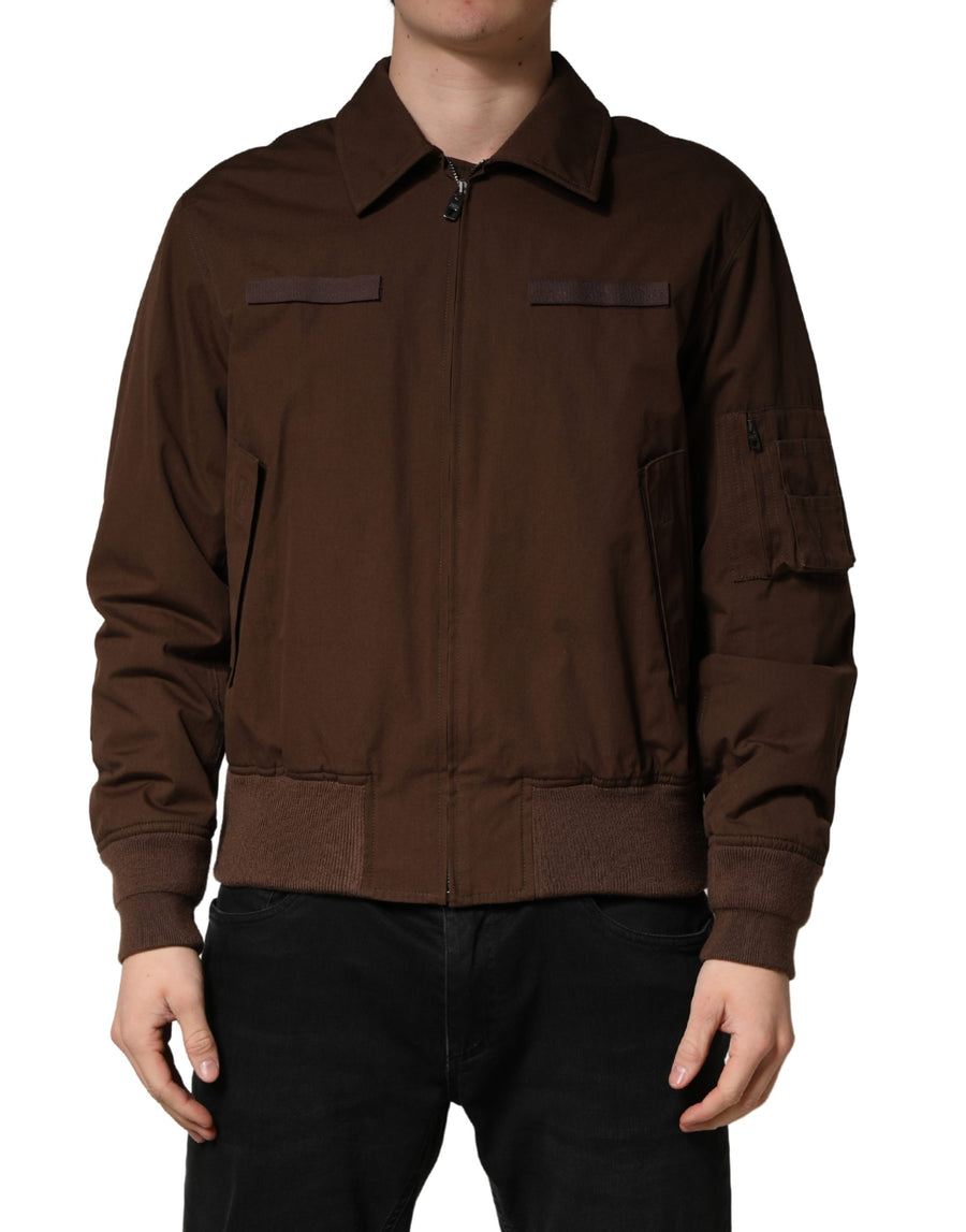 Dolce & Gabbana 97% Cotton jacket in brown