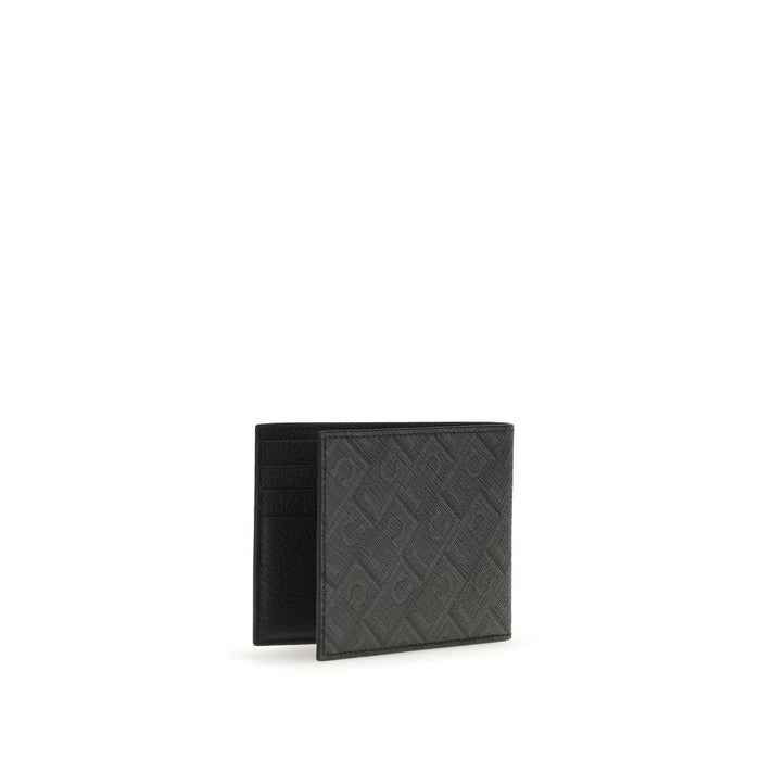 Ferragamo 100% Calf Leather Bos Taurus wallet in black — view 2