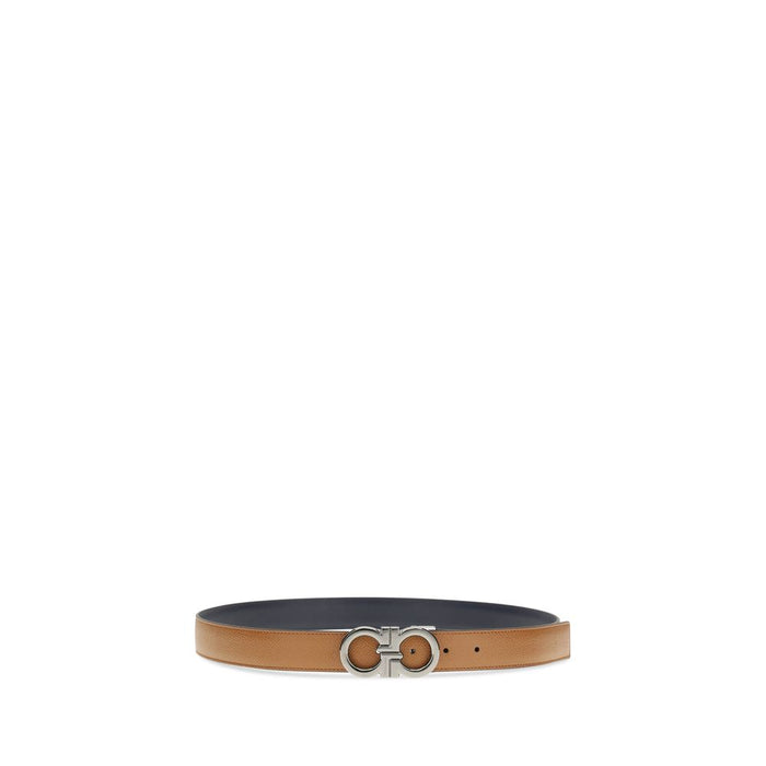 Ferragamo 100% Calf Leather Bos Taurus belt in brown — view 2