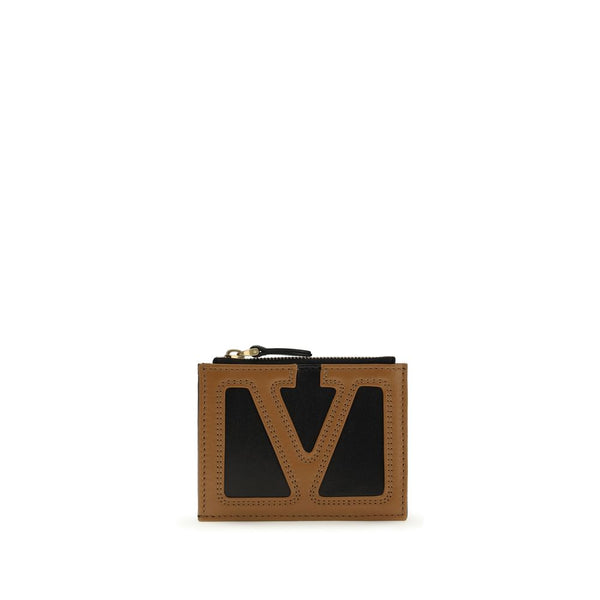 Valentino Garavani 100% Calf Leather Bos Taurus card case in black