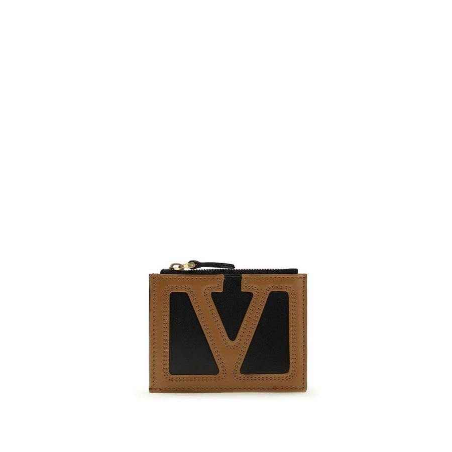 Valentino Garavani 100% Calf Leather Bos Taurus card case in black