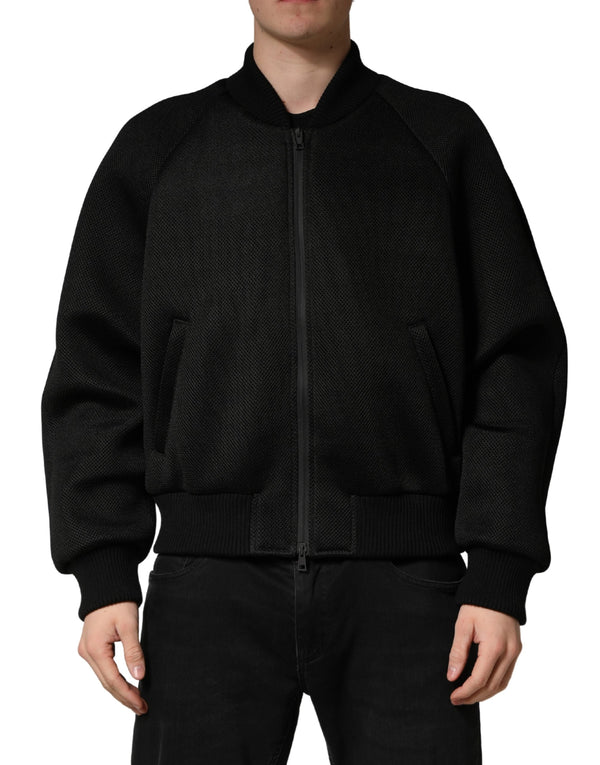 Dolce & Gabbana 100% Nylon shell jacket in black