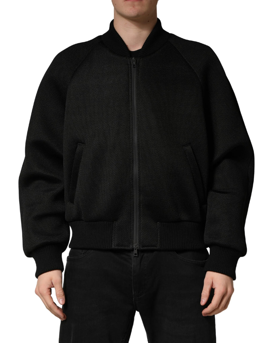 Dolce & Gabbana 100% Nylon shell jacket in black