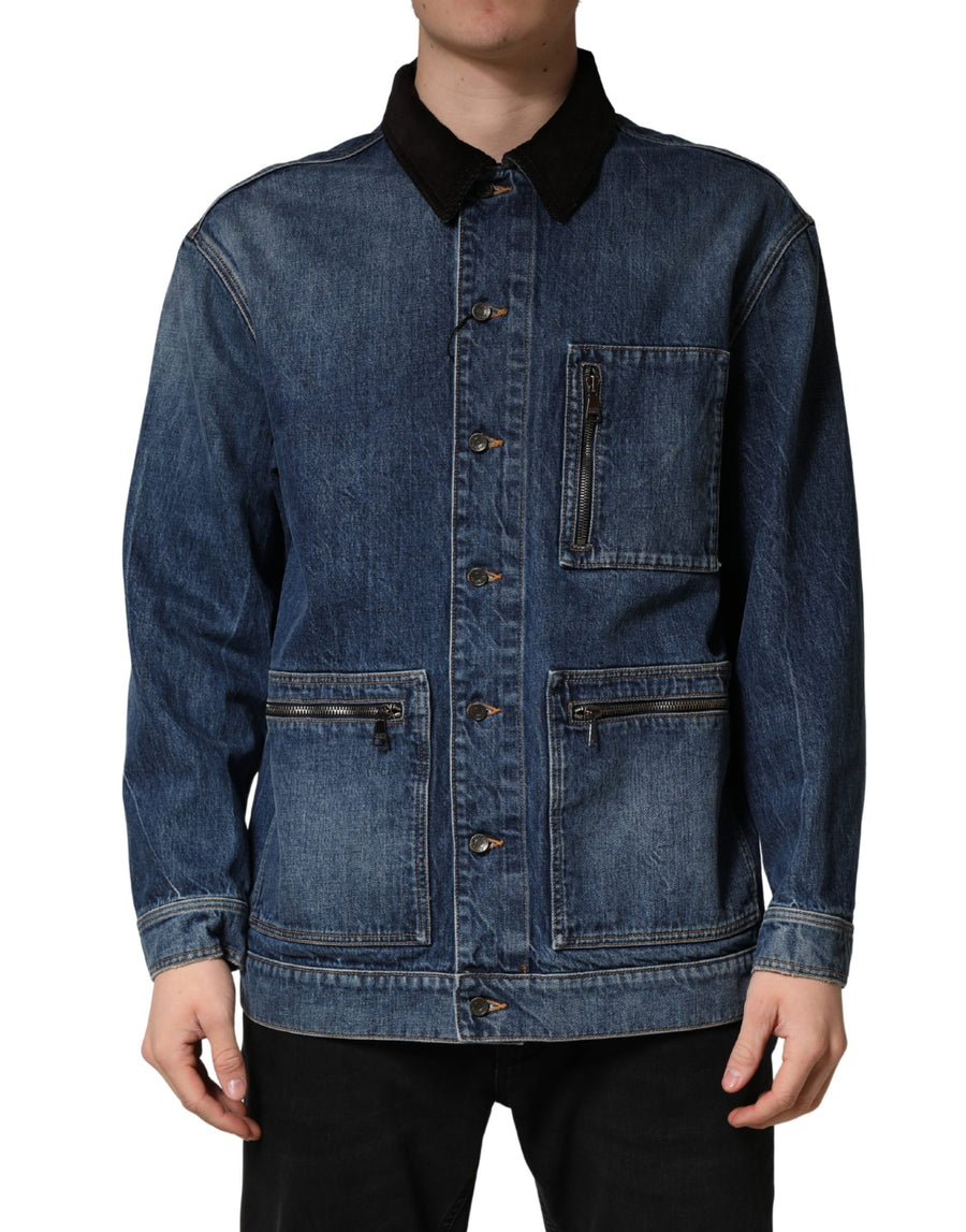 Dolce & Gabbana 100% Cotton jacket in blue